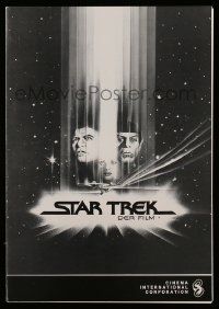 2x322 STAR TREK German pressbook '79 folds out to make a color 12x24 Bob Peak art poster!