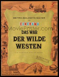 2x938 HOW THE WEST WAS WON Cinerama Swedish souvenir program book '64 John Ford, all-star cast!