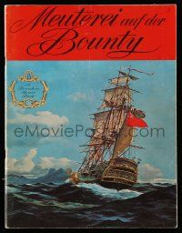 2x834 MUTINY ON THE BOUNTY export English souvenir program book '62 Marlon Brando, different images!