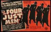2x785 SECRET 4 Australian trade ad '39 Edgar Wallace English mystery, art of mystery men!