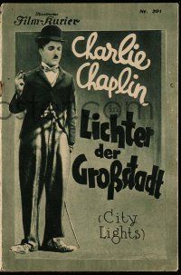 2x339 CITY LIGHTS Austrian program '31 different images of Charlie Chaplin & Virginia Cherrill!