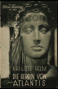 2x348 DIE HERRIN VON ATLANTIS Austrian program '32 G.W. Pabst & Brigitte Helm, the lost continent!