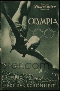 2x379 OLYMPIA PART TWO: FESTIVAL OF BEAUTY Austrian program '38 Riefenstahl's Olympic documentary!