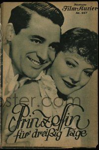 2x403 THIRTY-DAY PRINCESS Austrian program '34 different images of Cary Grant & Sylvia Sidney!