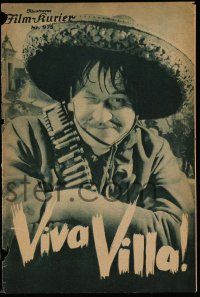 2x410 VIVA VILLA Austrian program '34 different images of Wallace Beery as Pancho + sexy Fay Wray!
