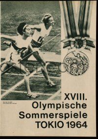 2x499 TOKYO OLYMPIAD East German program '66 Kon Ichikawa's movie of the Summer Olympics in Japan!