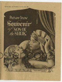 2x877 SON OF THE SHEIK English magazine supplement '26 Rudolph Valentino, world's greatest lover!