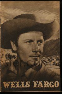 2x824 WELLS FARGO English program '37 Joel McCrea as the man who started the mail/freight service!
