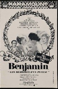 2x568 BENJAMIN French pb '68 Catherine Deneuve, Pierre Clementi, directed by Michel Deville