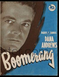 2x571 BOOMERANG French pb '47 different images of Dana Andrews, Elia Kazan film noir!