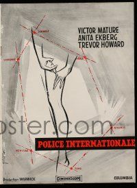 2x617 PICKUP ALLEY French pb '57 Anita Ekberg, different Kerfyser art of drugs injected into leg!