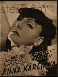 2x051 ANNA KARENINA German program '36 Greta Garbo, Fredric March, Bartholomew, different images!