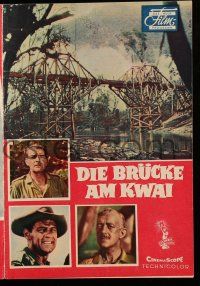 2x070 BRIDGE ON THE RIVER KWAI German program '58 Holden, Guinness, Sears, David Lean, different!