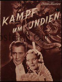 2x090 CLIVE OF INDIA German program '37 different images of Ronald Colman & Loretta Young!