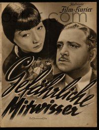 2x095 DANGEROUS TO KNOW German program '38 different images of Gail Patrick & Anna May Wong!