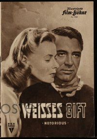 2x174 NOTORIOUS German program '51 Hitchcock, different images of Cary Grant & Ingrid Bergman!