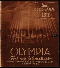 2x176 OLYMPIA PART TWO: FESTIVAL OF BEAUTY Von Heute German program '38 Leni Riefenstahl Olympic