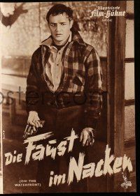 2x181 ON THE WATERFRONT German program '54 Elia Kazan classic, different images of Marlon Brando!