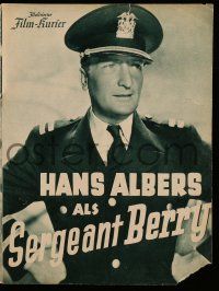 2x209 SERGEANT BERRY German program '38 uniformed Hans Albers in the title role, Toni von Bukovics