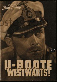 2x231 U-BOAT, COURSE WEST 4pg German program '41 U-Boote westwarts, WWII propaganda, conditional!
