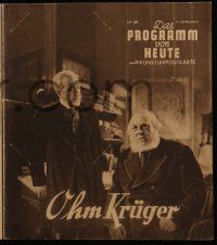 2x236 UNCLE KRUGER Von Heute German program '41 Ohm Kruger, Jannings, Nazi propaganda, conditional!
