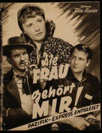 2x238 UNION PACIFIC German program '39 Cecil B. DeMille, Barbara Stanwyck, Joel McCrea, different!