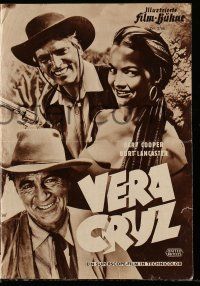 2x239 VERA CRUZ German program '55 different images of cowboys Gary Cooper & Burt Lancaster!