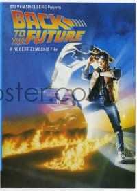 2x803 BACK TO THE FUTURE Australian promo brochure '85 Zemeckis, art of Michael J. Fox by Struzan!