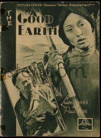 2x870 GOOD EARTH English magazine supplement '37 Asian Paul Muni & Luise Rainer, Pearl S. Buck