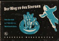 2x418 ROAD TO THE STARS East German pressbook '58 Russian sci-fi, cool rocket spaceship images!