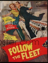 2x977 FOLLOW THE FLEET Indian souvenir program book '36 Fred Astaire, Ginger Rogers, Irving Berlin