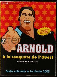 2x535 HOW ARNOLD WON THE WEST French promo brochure '04 art of Schwarzenegger, The Governator!