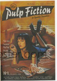 2x537 PULP FICTION 16-page French promo brochure '94 Quentin Tarantino, sexy Uma Thurman, Travolta