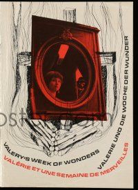 2x957 VALERIE & HER WEEK OF WONDERS English/German/French export Czech promo brochure '70 Jires