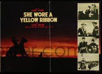 2x759 SHE WORE A YELLOW RIBBON Japanese trade ad R50s John Wayne, John Ford, different images!