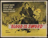 2y780 MOONRAKER English 1/2sh R60s George Baker & sexy Sylvia Syms, Blood on the Sword!