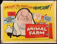 2y520 ANIMAL FARM 1/2sh '55 animated cartoon from classic George Orwell novel!