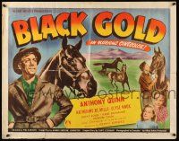 2y542 BLACK GOLD style B 1/2sh '47 Anthony Quinn, great horse racing images!