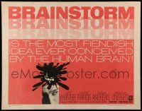2y556 BRAINSTORM 1/2sh '65 Anne Francis, Jeffrey Hunter, scares you out of your mind!