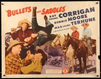 2y559 BULLETS & SADDLES 1/2sh '43 Range Busters, Corrigan, Moore & Terhune, huge cowboy fight!