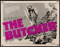 2y561 BUTCHER 1/2sh '72 Claude Chabrol's Le Boucher, Stephane Audran & Jean Yanne!