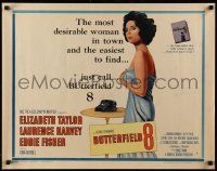 2y562 BUTTERFIELD 8 style A 1/2sh '60 call girl Elizabeth Taylor is most desirable & easiest to find