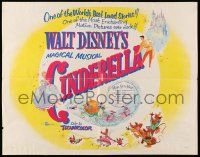 2y576 CINDERELLA 1/2sh R57 Disney's classic musical cartoon, the greatest love story ever told!