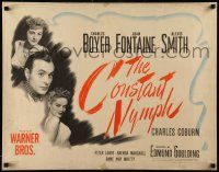 2y577 CONSTANT NYMPH style A 1/2sh '43 Joan Fontaine, Charles Boyer, sexy Alexis Smith!