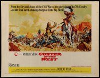 2y591 CUSTER OF THE WEST 1/2sh '68 art of Robert Shaw vs Indians at the Battle of Little Big Horn!