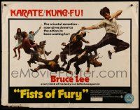 2y633 FISTS OF FURY 1/2sh '73 Bruce Lee gives you biggest kick of your life, great kung fu image!