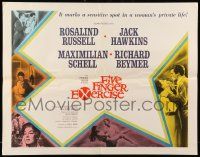 2y634 FIVE FINGER EXERCISE 1/2sh '62 Rosalind Russell, Jack Hawkins, Maximilian Schell