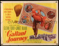 2y646 GALLANT JOURNEY 1/2sh '46 great image of Glenn Ford carrying sexy Janet Blair + portraits!