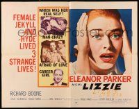 2y750 LIZZIE style B 1/2sh '57 Eleanor Parker is a female Jekyll & Hyde, which was her real self?