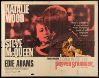 2y757 LOVE WITH THE PROPER STRANGER 1/2sh '64 romantic close up of Natalie Wood & Steve McQueen!